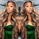180 Density 4/27 13x6 Ombre Body Wave Lace Front Wig Human Hair